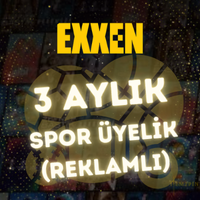 EXXEN Spor 3 Aylık Üyelik (Reklamlı)