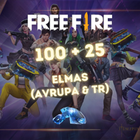 Free Fire 100+25 Elmas EU-TR