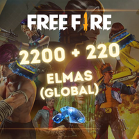 Free Fire 2200+220 Elmas Global