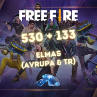 Free Fire 500+133 Elmas EU-TR