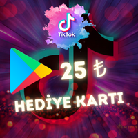 TikTok 25 TL Google Play Jeton