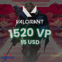 Valorant 1.520 VP - 15 USD